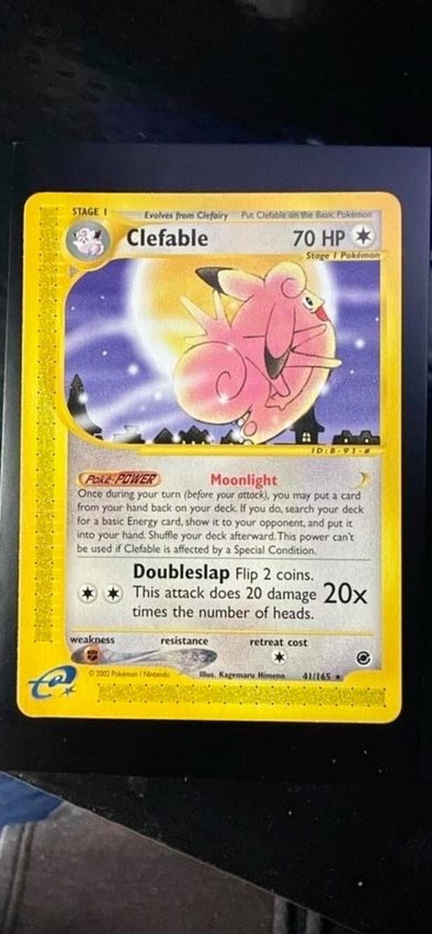 Pokemon TCG Expedition Clefable 41/165 Rare NM 2002 WotC Vintage Classic Card